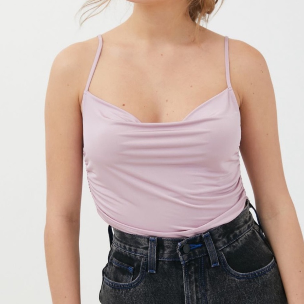 Urban Outfitters Lilac Rutched Tank Top